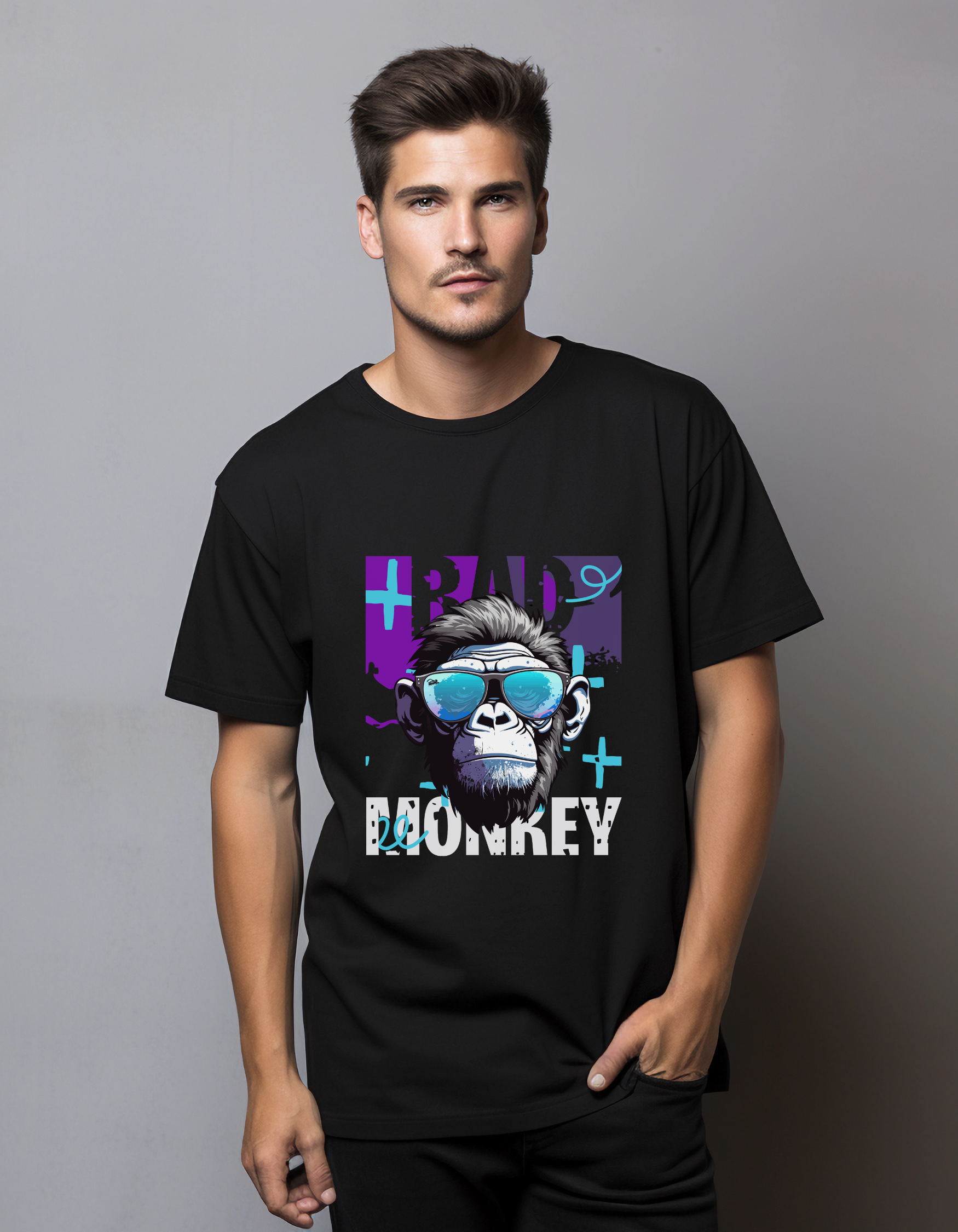 Bad Monkey Oversized T-Shirt - Black