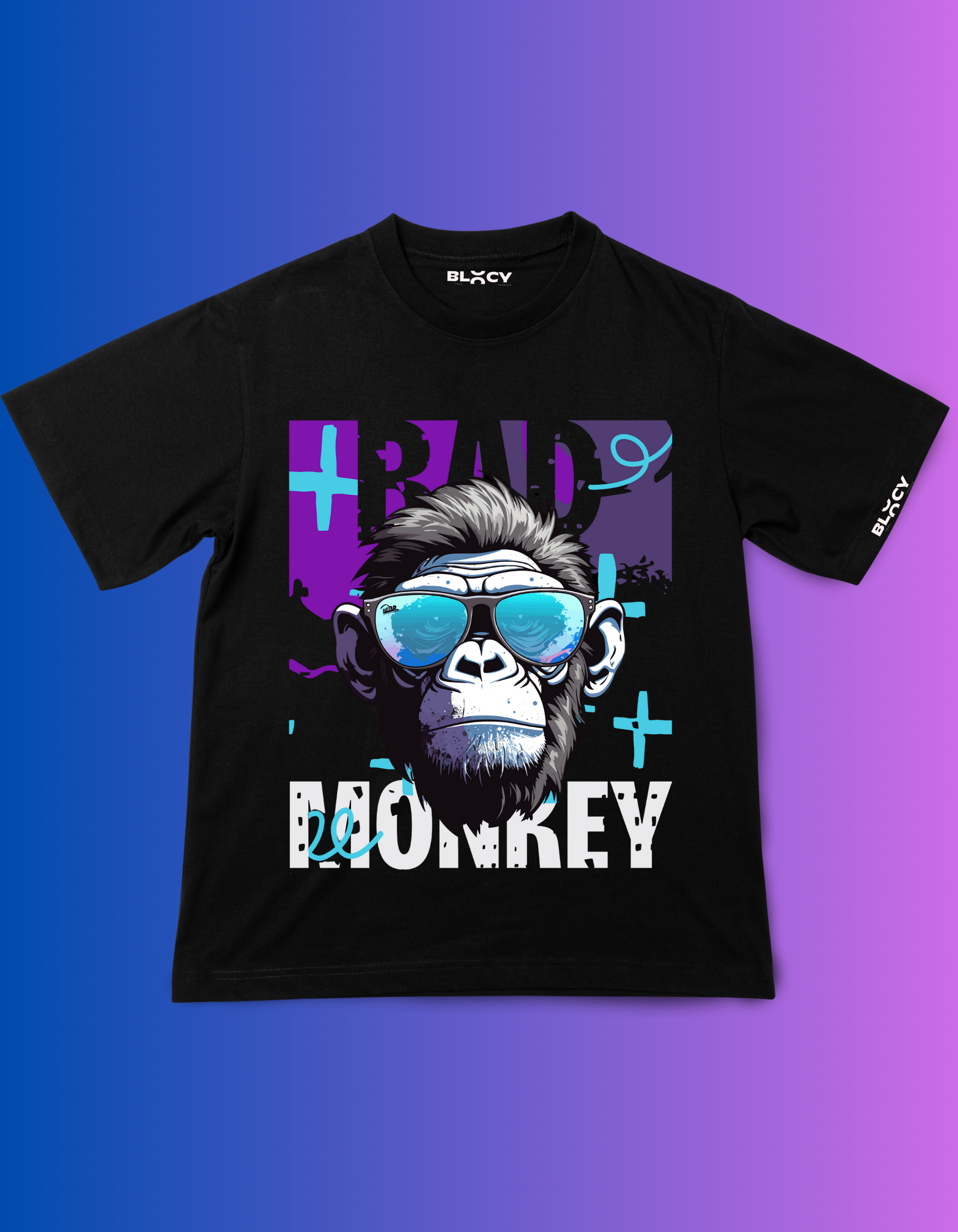 Bad Monkey Oversized T-Shirt - Black